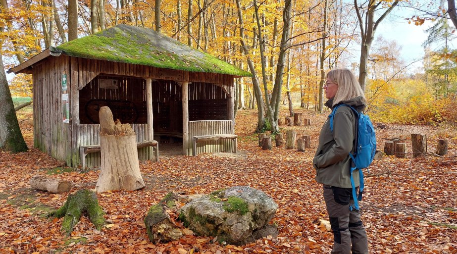Hütte im Herbst | © Yvonne Herhold Hütte im Herbst | © Yvonne Herhold