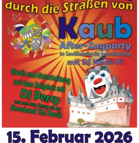 Plakat_Umzug_Kaub_2026 | &copy; Stadt Kaub