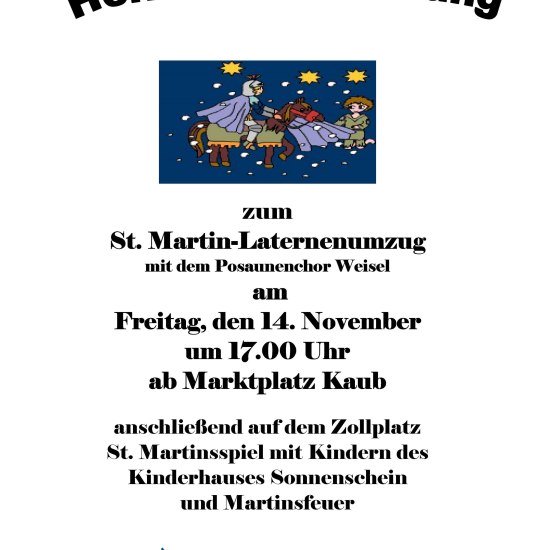 Plakat | © Stadt Kaub