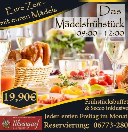 Mädelsfrühstück | © Hotel Rheingraf