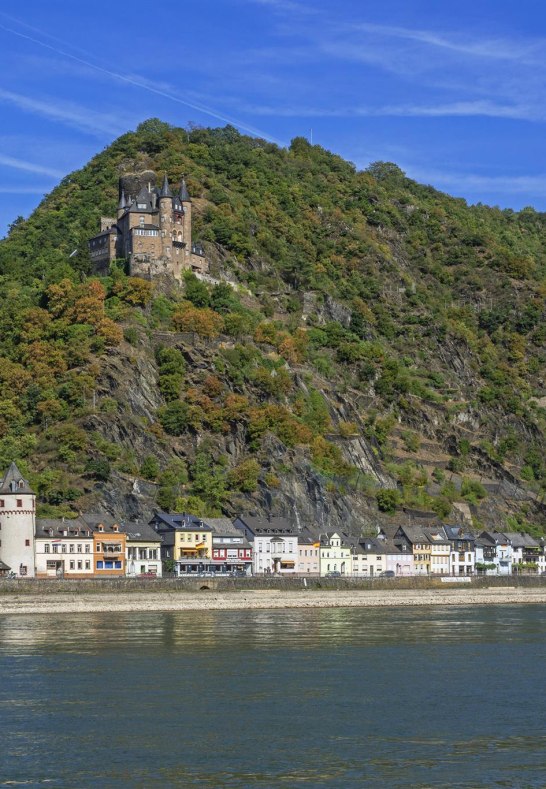 St. Goarshausen mit Burg Katz | © Friedrich Gier