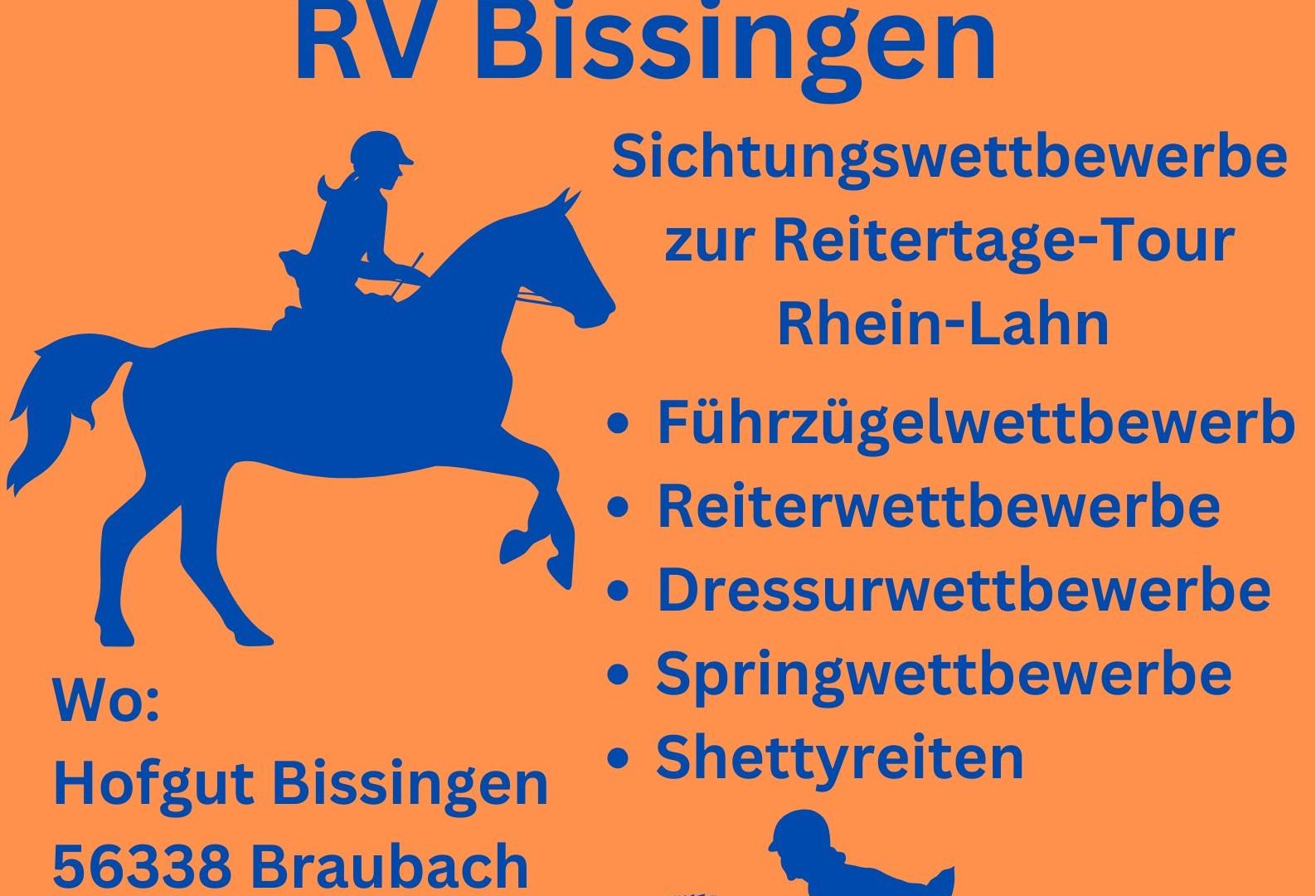 Plakat Reitertag | © Reiterverein Bissingen eV Braubach