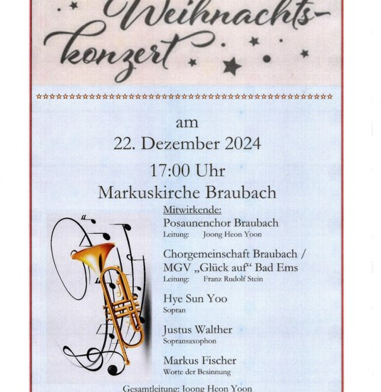 Weihnachtskonzert | &copy; Evangelische Kirchengemeinde Braubach