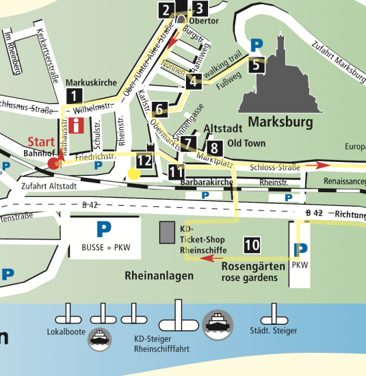 Stadtplan | © Stadt Braubach