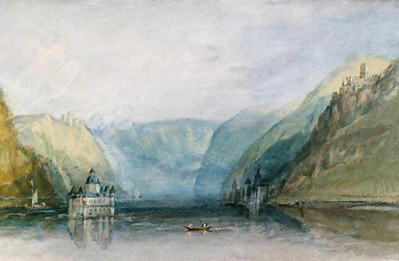 Fußweg kurz vor Kaub (in Richtung Bingen), Blick a | © Agnew's, London / Bridgeman Images Fußweg kurz vor Kaub (in Richtung Bingen), Blick a | © Agnew's, London / Bridgeman Images