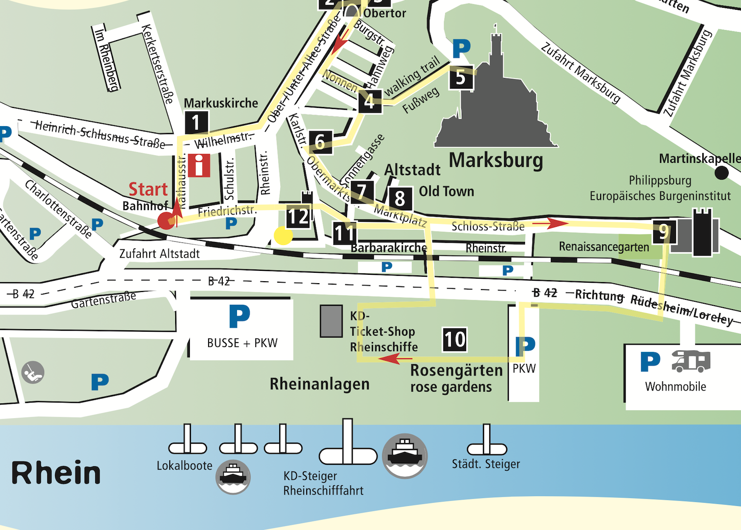 Stadtplan | © Stadt Braubach