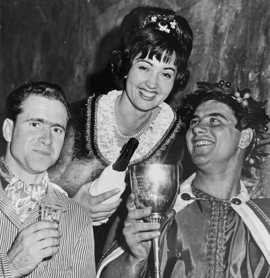 Weinprobe 1964 auf der Marksburg | &copy; Archiv Stadt Braubach