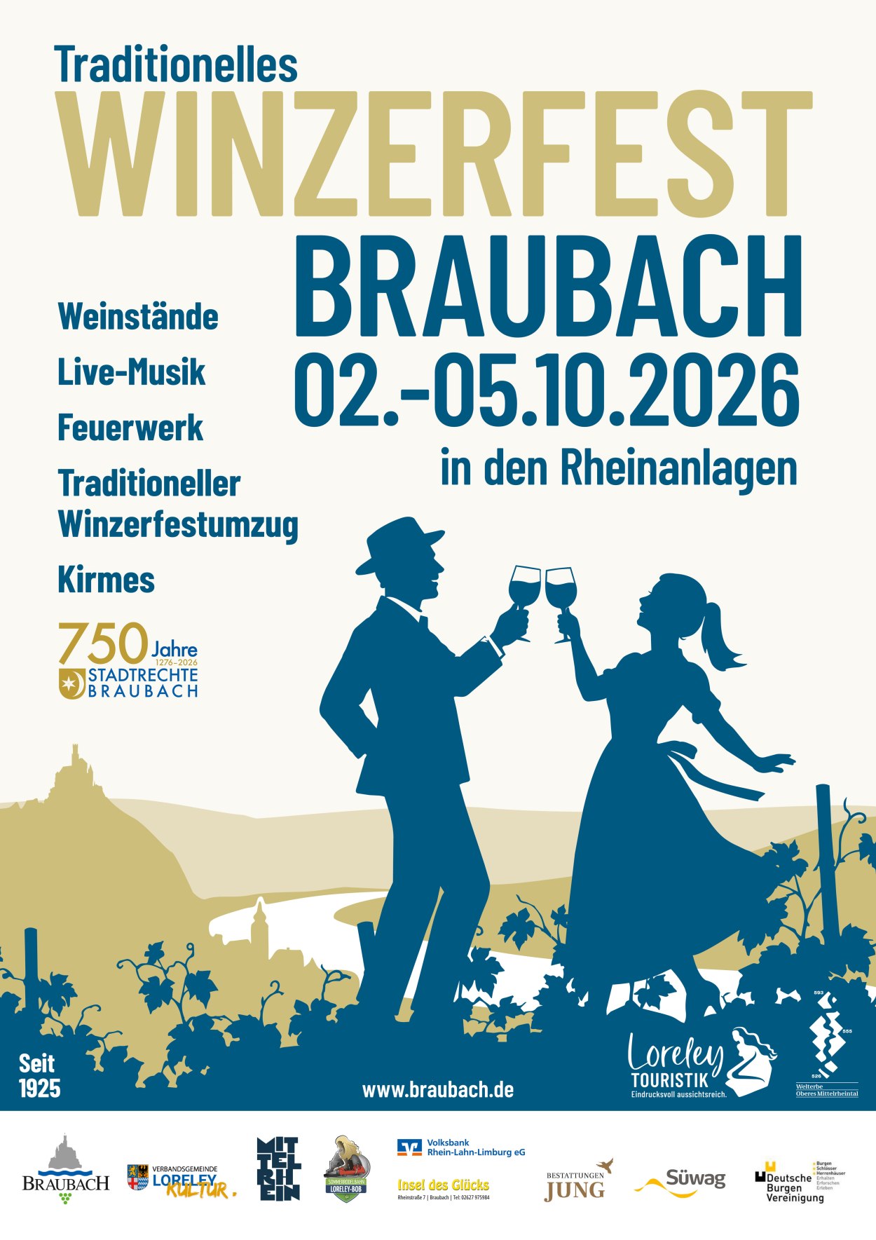 Winzerfest Plakat | © Stadt Braubach