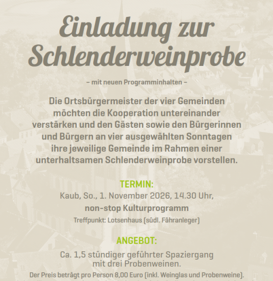Bakaloni Flyer | &copy; Stadt Kaub