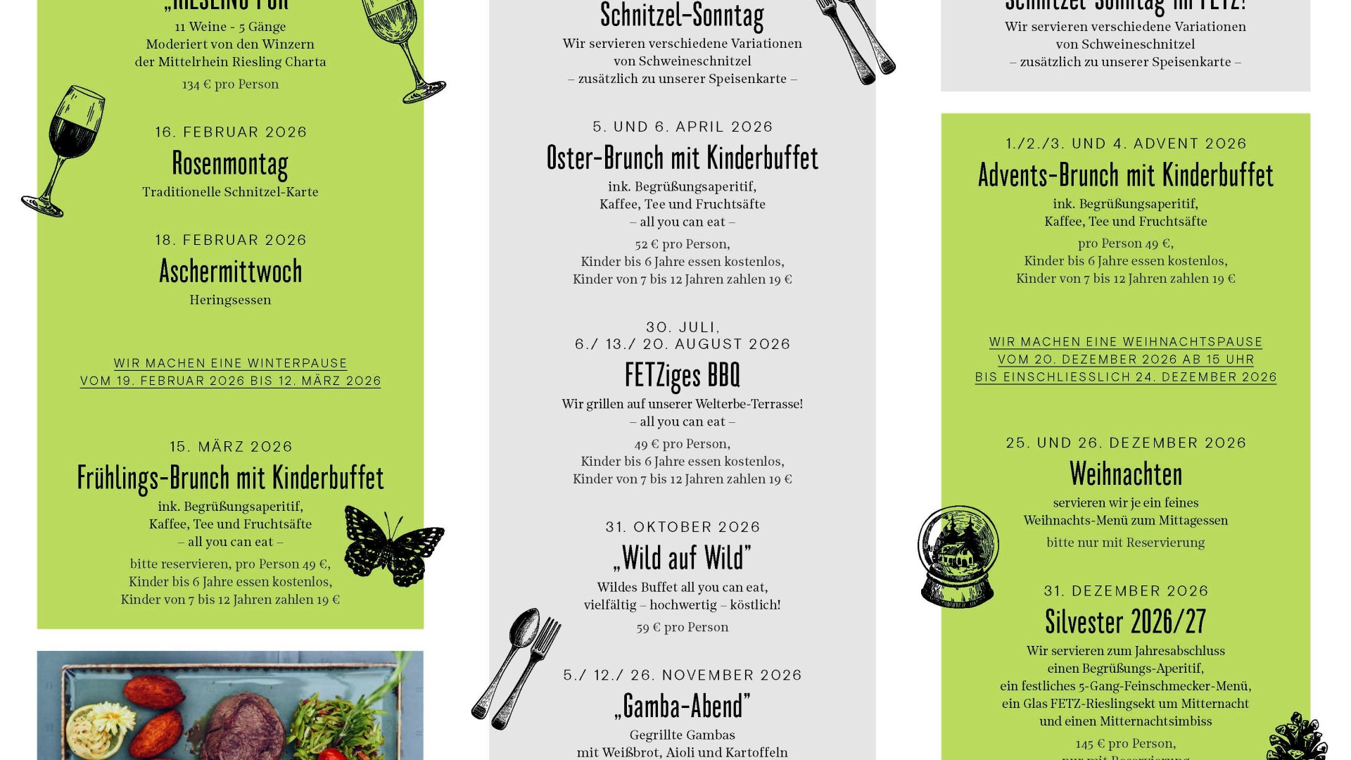 Veranstaltungen_Fetz | © Loreley Hotel Fetz Veranstaltungen_Fetz | © Loreley Hotel Fetz