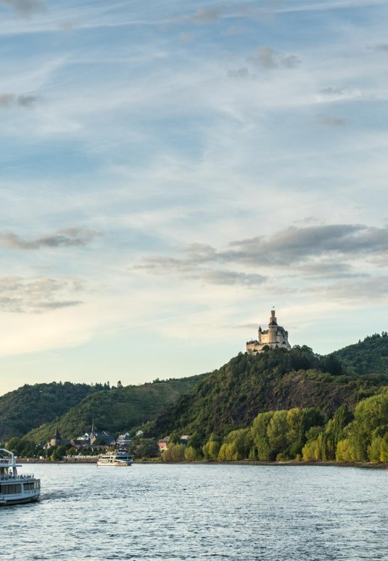Marksburg vom Schiff aus | © Dominik Ketz Marksburg vom Schiff aus | © Dominik Ketz