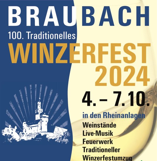 Winzerfest Plakat 2024 | © Stadt Braubach