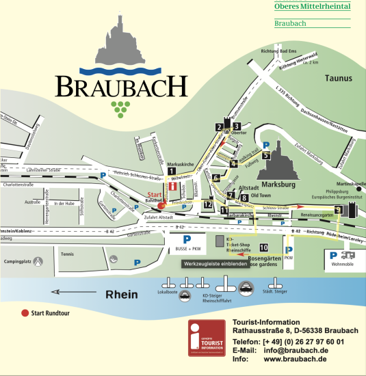 Stadtplan_2 | © Stadt Braubach